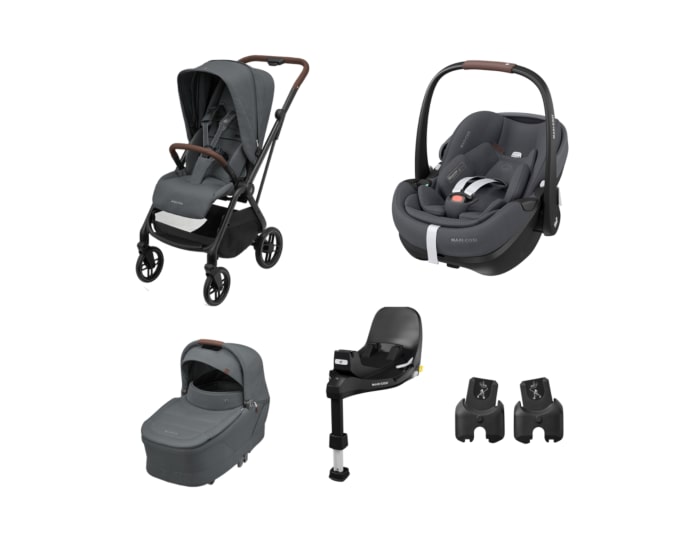 MCBS80528051120415228493002_2024_maxicosi_Leona2_Pebble_360_Sense_FF360pro_Adapters_Twillicgraphite
